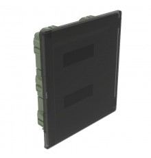 Practibox3 встраиваемый прозрачная дверь 2х12м земля+нейтраль  401753  Legrand