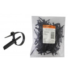 Хомут дюбельный ХД 7х150 черный (50шт)   SQ0539-0022  TDM