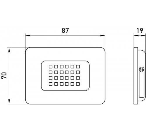 Прожектор светодиодный LPR-023-0-40K-010 10Вт 4000K 800Лм 81х75х21,5  Б0052029  ЭРА