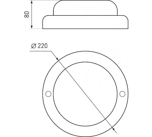 Светильник ЖКХ светодиодный  SPB-203-0-65K-018 18Вт 6500К 1530Лм IP65 D220мм КРУГ гарантия 5 лет  Б0070036  ЭРА