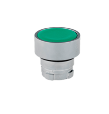 Головка кнопки плоская, зеленый, мет. MTB2-BA3  43150  ОВЕН