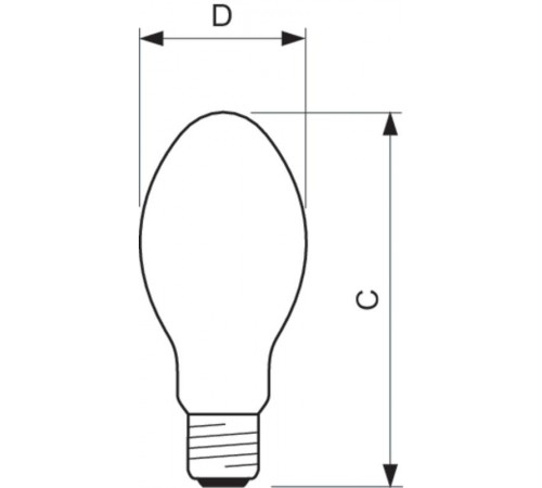 Лампа дуговая ртутно-вольфрамовая ДРВ ML 160W E27 225-235V SG 1SL/24  928095056891  PHILIPS