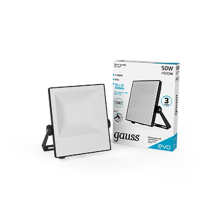 Прожектор светодиодный  EVO 50W 4500 lm IP65 6500К, IK07, черный 1/20  687511350  Gauss