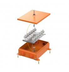 Коробка металлическая огнестойкая 70-0385-FR2.5-24 E15-E120 RAL2004 150x200x60 (6 шт/кор)  70-0385-2004-FR2.5-24  Промрукав