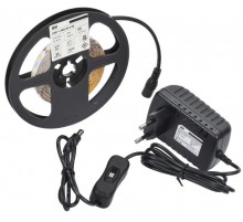 Комплект светодиодной ленты DIY (2835WW60-4,8-IP20-12В 5м + др. + выкл.)  LSR1-1-060-20-1-05-S1  IEK