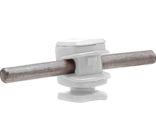 Держатель проводника круглого 6-8 мм белый, высота 16 мм, пластик91007Ezetek