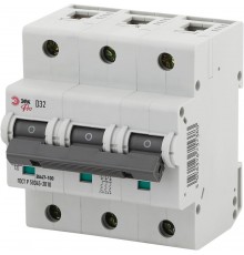 Выключатель автоматический трехполюсный NO-902-286 ВА47-100 3Р 32А 10кА кривая D (4/40/960) Pro  Б0048876  ЭРА