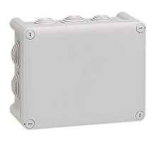 Коробка прямоугольная - 180x140x86 - Программа Plexo - IP 55 - IK 07 - серый - 10 кабельных вводов - 750 °C  092052  Legrand