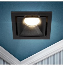 Cветильник встраиваемый алюминиевый KL101 BK MR16 GU5.3 черный  Б0055587  ЭРА