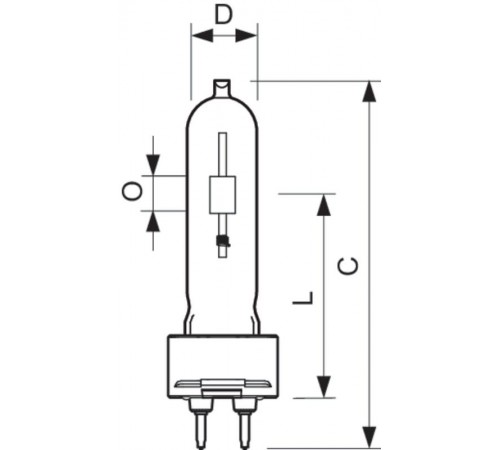 Лампа металлогалогенная MASTERC CDM-T 35W/830 G12  928083105129  PHILIPS
