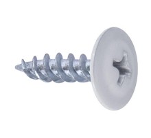 Саморез 4,2x16 с прессшайбой, острый, цинк RAL 9003 Белый (1000 шт/уп)  PR08.9306  Промрукав