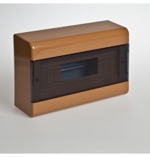 Щиток тусо о/п на 12 мод. с двер. 280х190х93мм (коричневый)  68012К  Рувинил