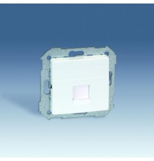 Simon 82 Адаптер со шторками на 1 коннектор UTP (RJ45), SYSTIMAX, S82, S82N, S82 Detail, белый  82008-30  Simon