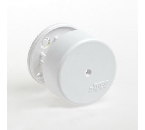 Коробка распределительная для о/п, D=62мм,H=24мм (2 клемника) белая  65001Б  Рувинил