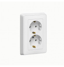 Cariva DIY Розетка 2x2К+З, нем. Стандарт, бел  695948  Legrand