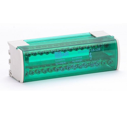 Кросс-модуль на DIN-рейку 2х15 групп, 125А ШН-103   32016DEK  DEKraft