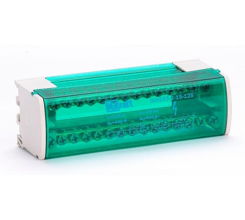 Кросс-модуль на DIN-рейку 2х15 групп, 125А ШН-103   32016DEK  DEKraft