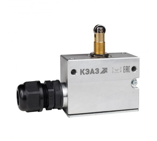 Микропереключатель МП-1303м/01 (толкатель-ролик-продольное расположение-винт-комбинир)   347475  КЭАЗ