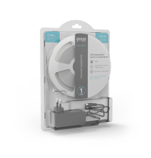 Лента светодиодная Basic в комплекте LED 2835/120 12V 12W/m 1200lm/m 4000K 8mm IP65 5m 1/50  BT071  Gauss