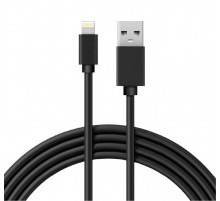 USB кабель для iPhone 5/6/7 моделей шнур 1 м черный  18-1122  REXANT