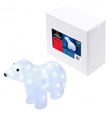 Фигура светодиодная  "белый медведь-4"   ULD-M3125-040/STA WHITE IP20 WHITE BEAR-4   40 диодов, размер 31*15*25 см, белый, IP20  11037  Uniel