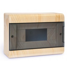 Щиток тусо о/п на 9 мод. с двер. 222х160х93мм сосна на светлой основе  68029-27М  Рувинил