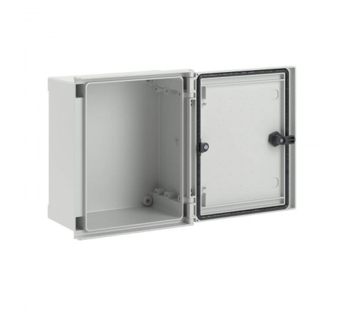 Шкаф цельный навесной из фибергласа без монтажной панели со сплошной дверью 300х250х140 мм  CN50391  DKC