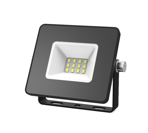 Прожектор светодиодный Elementary 10W 780lm IP65 6500К черный ПРОМО 1/20  613100310P  Gauss