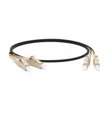 FC-D2-50-FC/PR-LC/PR-H-1M-LSZH-BK Патч-корд волоконно-оптический (шнур) MM 50/125, FC-LC, 2.0 мм, duplex, LSZH, 1 м, черный  403118  Hyperline