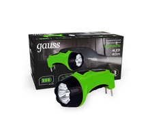Фонарь ручной GFL104 4LED 40lm lead acid 350mAh LED 1/12/72  GF104  Gauss