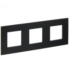 SKANDY Рамка 3-местная SK-F33Bl металл черный   SK-M32-M-K02  IEK