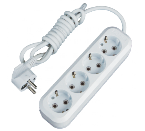 Удлинитель "Эксперт"  4 гнезда 3 метра 16А/3,5кВт с заземлением ПВС 3х1 EKF PROxima  UBA16-310-4-03  EKF