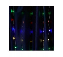 Гирлянда - занавес Водопад 230V 450 LED 3*3м, Мультиколор с контроллером, IP44 , сетевой шнур 3м в комплекте, CL28  48605  FERON