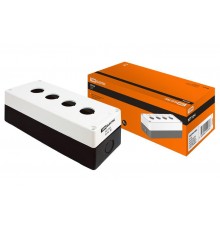 Корпус КП104 для кнопок 4места белый   SQ0705-0004  TDM