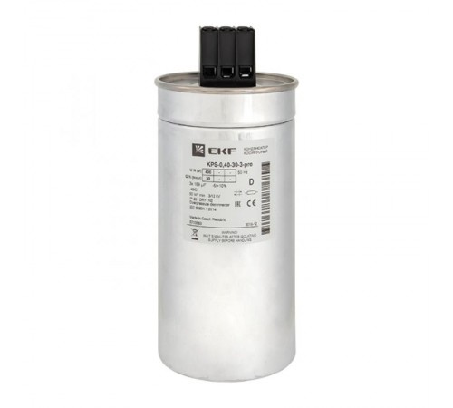 Конденсатор косинусный КПС-0,4-30-3 EKF PRO   kps-0,4-30-3-pro   EKF