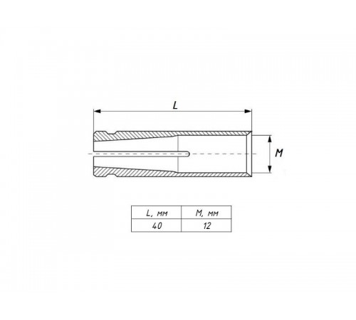 Анкер латунный забивной М12(50 шт)  alzm12  EKF
