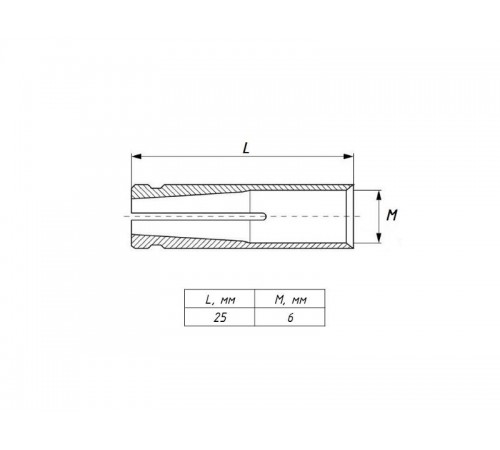 Анкер латунный забивной М6  alzm6  EKF