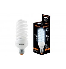 Лампа энергосберегающая КЛЛ-FS-30 Вт-4000 К-Е27 (60х161 мм)  SQ0323-0020  TDM