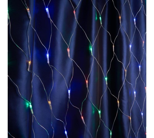 Гирлянда - сеть 160 диодов  мульти  CL70   1,5х1,5м + 1.5м прозрачный шнур, IP20  32354  FERON