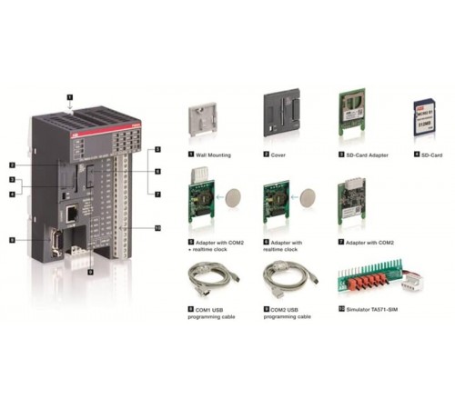 Аксессуары монтажные (10шт), AC500, TA566  1TNE968901R3107  ABB