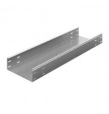 Лоток неперфорированный 100х100х3000, толщ. 1,2 мм, гор. цинк  УЛН-100х100х3000-1,2-ГЦ  Ostec