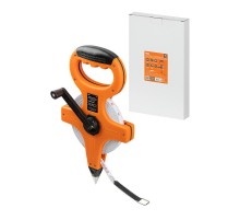 Мерная лента, 30 м х 13 мм, фибергласовое полотно, открытый корпус, штык для фиксации "Рубин"  SQ1018-0403  TDM