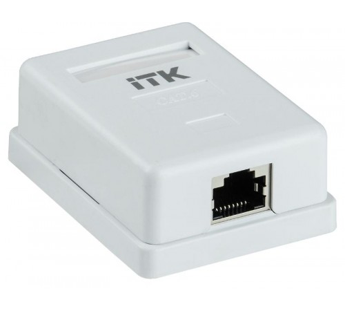 Настенная инф. розетка RJ45 кат. 6 FTP 1-порт  CS2-1C06F-12  ITK