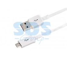 USB кабель microUSB длинный штекер 1 м белый  18-4269-20  REXANT
