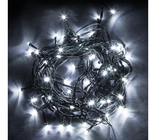 Гирлянда елочная , 210 диодов  5000К, CL91   7 веток (3м) + 4м зеленый шнур, IP44  32375  FERON