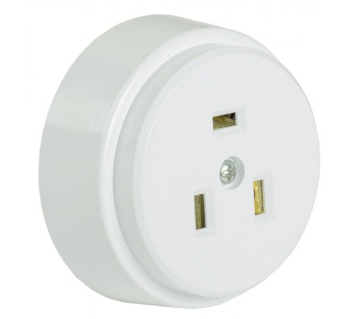 Розетка разборная для плиты с з/к о/у 32А белая РПпл10-01-Ст  ERP10-32-01-K01  IEK