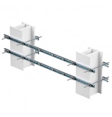 Обжимной комплект монтажных профилей тип 3 , крепление к двум стойкам размерами 250 на 200 мм , длина  профиля 800 мм , длякрепления 1 оболочки , горя