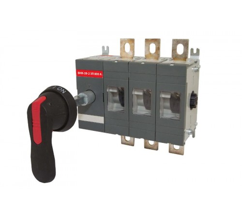 Рубильник ВНК-39-2 3П 800А с выносной фронтальной ручкой управления и переходником 185 мм  SQ0744-0207  TDM