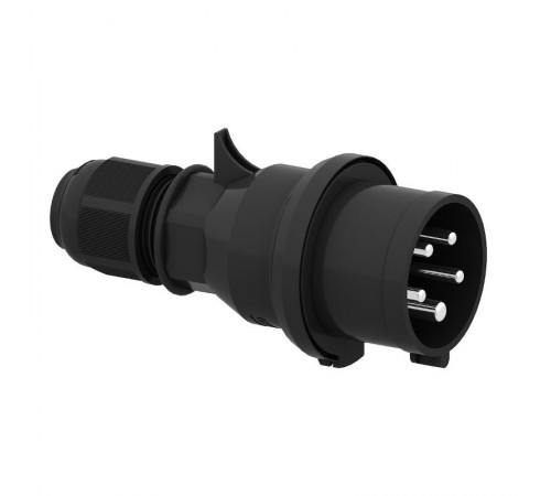 Вилка кабельная 5р(3p + N + PE) 16А 230-380 IP44 черная I 211104-Bals I Bals