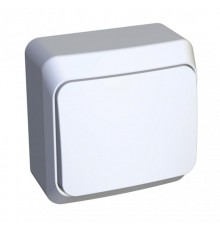 Этюд Белый О/У Выключатель кнопочный  KA10-001B  SE